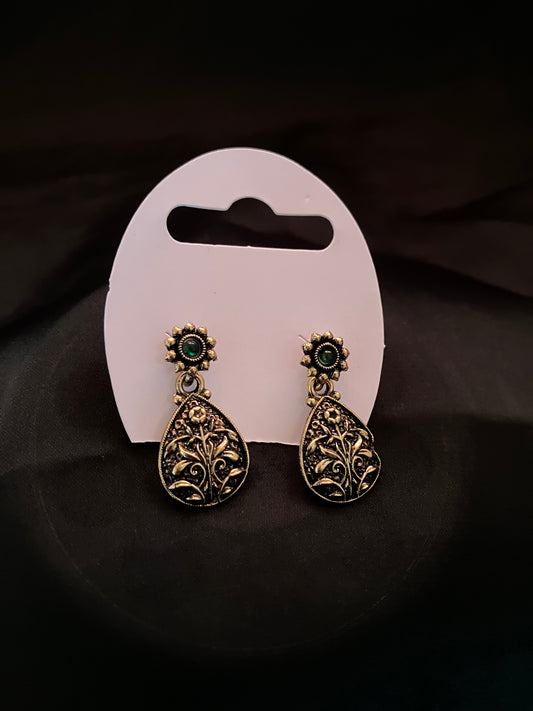 Antique teardrop earring
