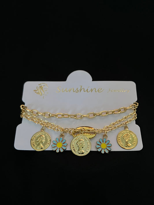 Sunshine layered bracelet