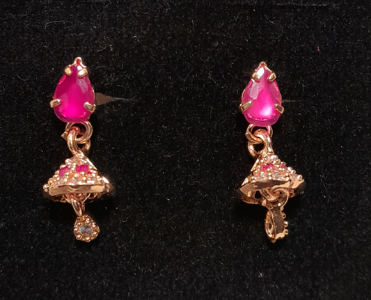 Rose-Gold mini jhumka