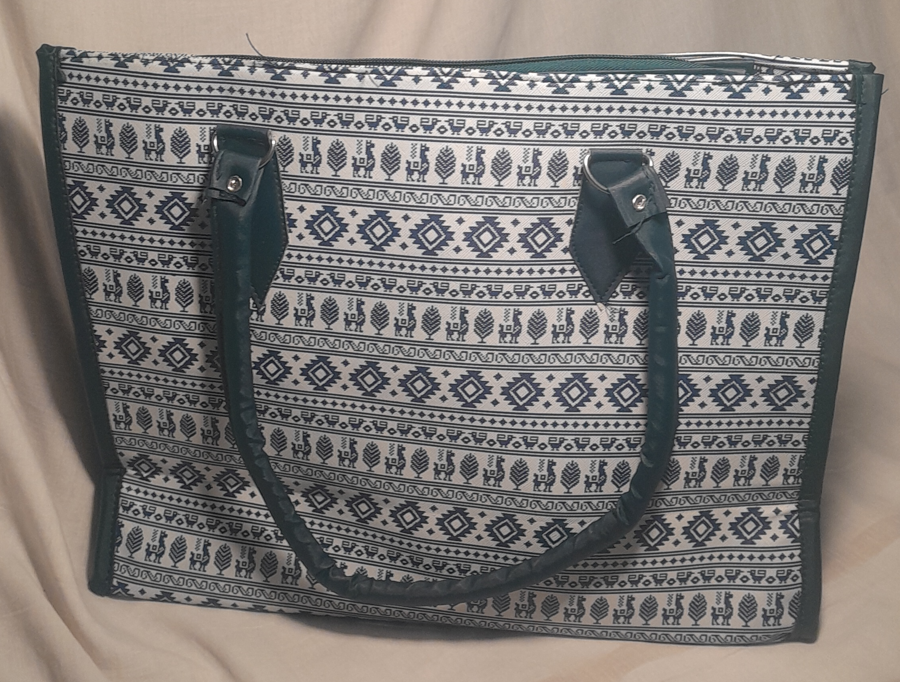 Ethnic-Print Tote Bag